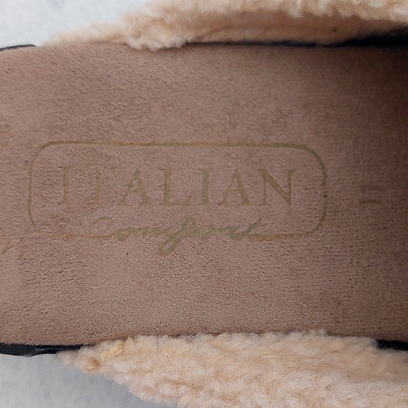 ITALIAN COMFORT CLOGS Cozy Women's Tan Clogs NWOT - Picture 5 of 13